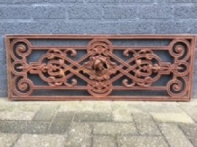 Balkon-scheeps-reling, raamrek, cast iron-rust.